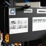 Campanha Minipreco com a atriz Sara Prata nos estúdios STP