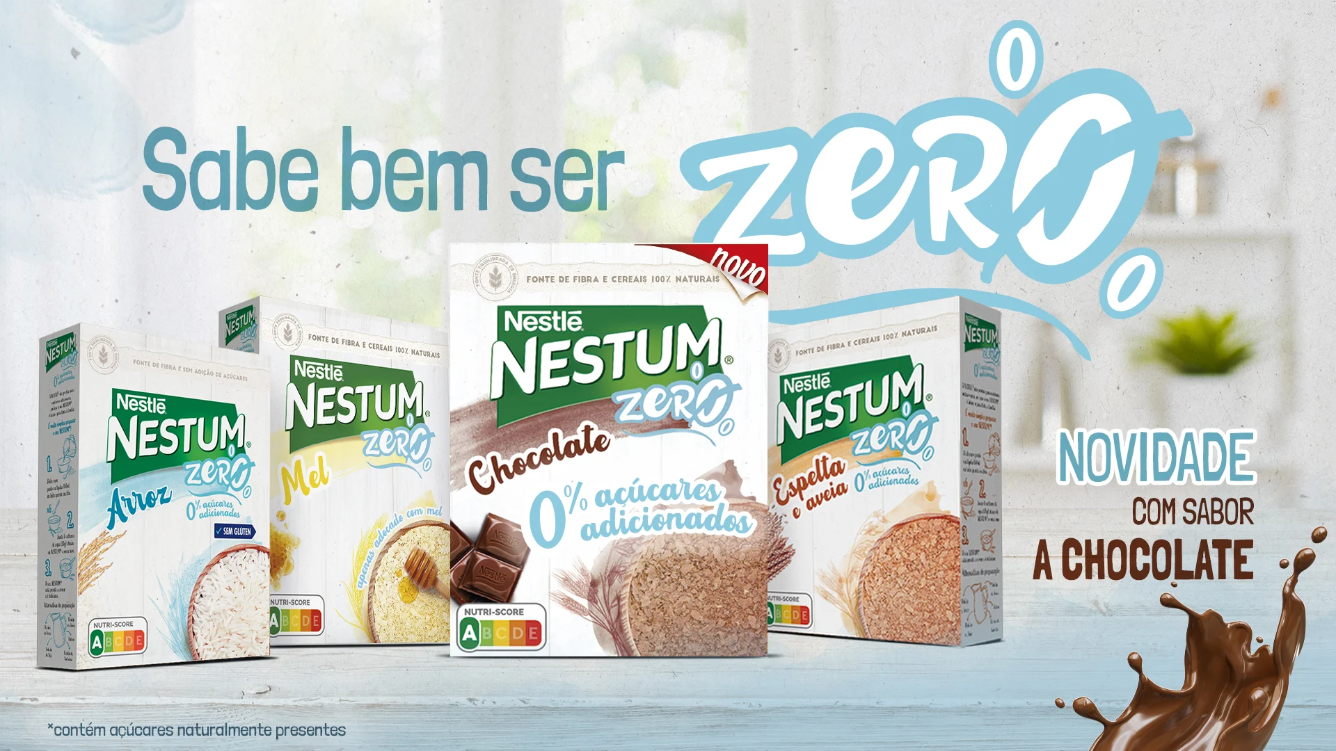 Nestum lança novo produto com 0% açúcares adicionados