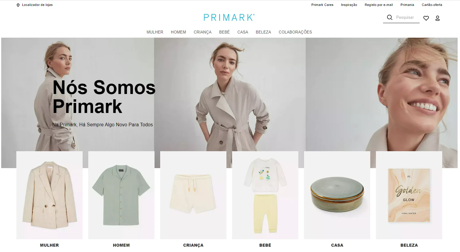 Primark lança novo website em Portugal
