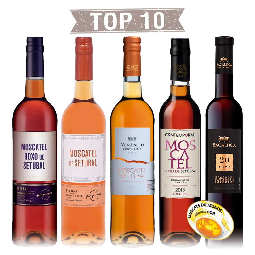 5 Moscatéis de Setúbal voltam a integrar o top 10 do concurso Muscats du Monde