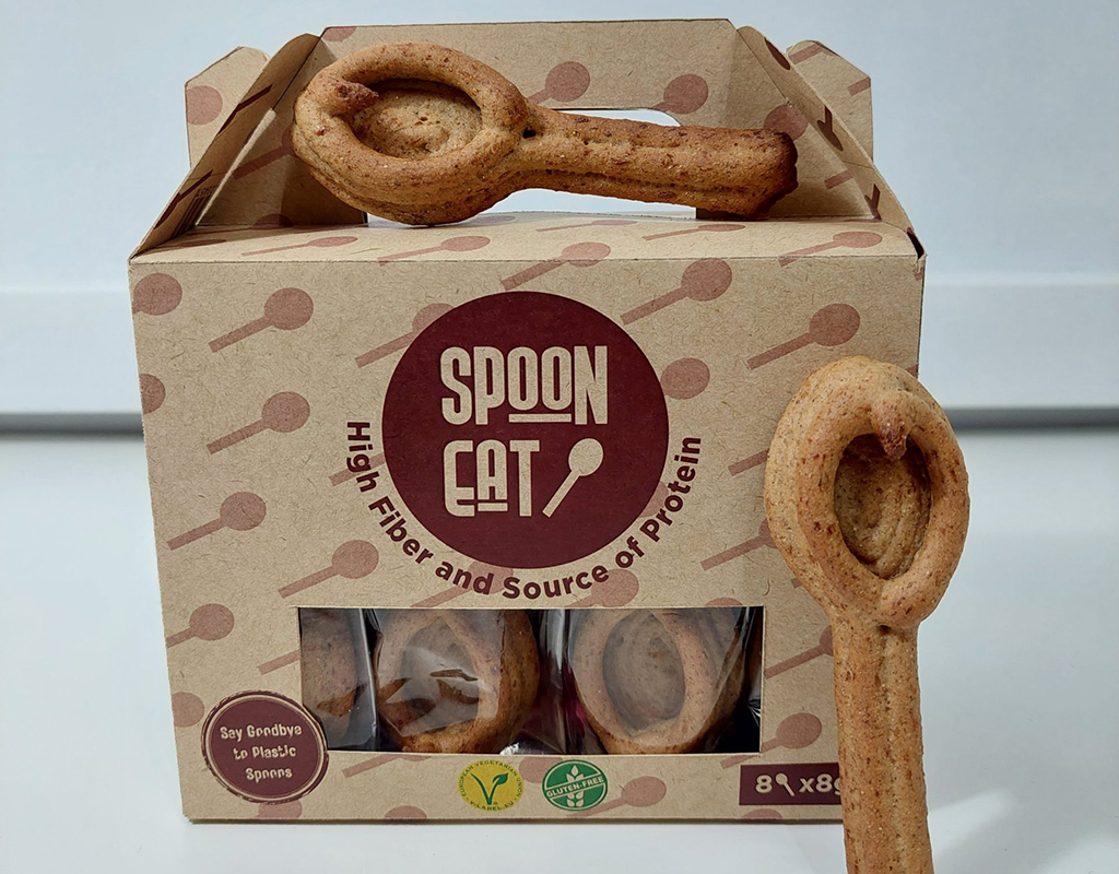 Spoon-eat, bolachas em forma de colher impressas em 3D, venceu os BfK Awards