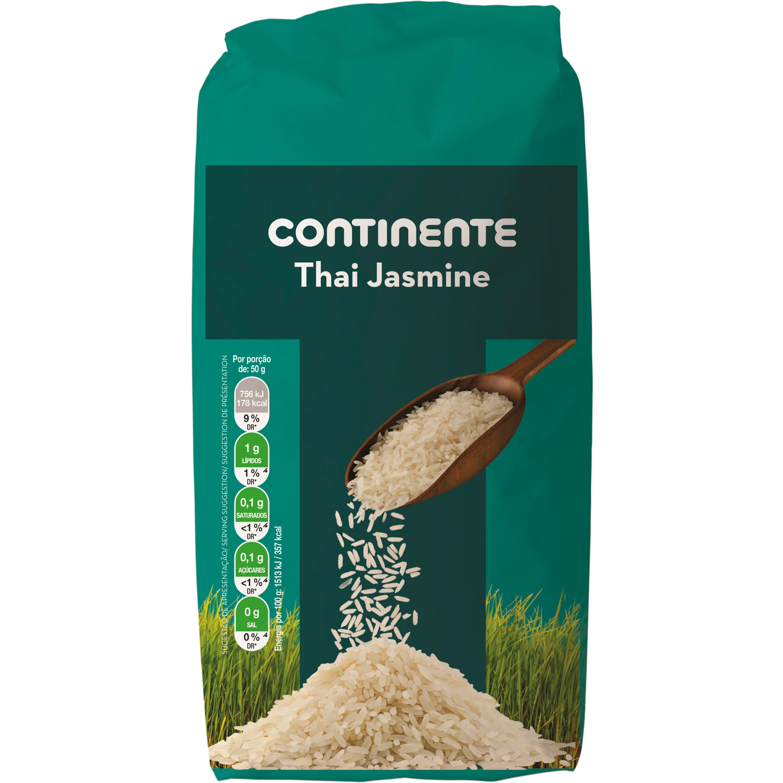 Arroz Continente agora com embalagem em papel