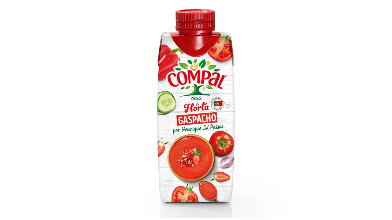 Compal da Horta lança gaspacho com assinatura do chef Henrique Sá Pessoa