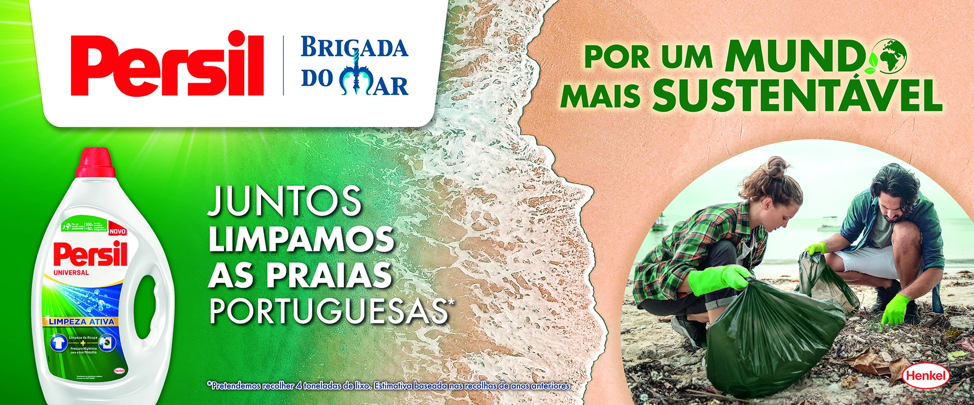 Persil e Brigada do Mar limpam praias portuguesas durante o verão