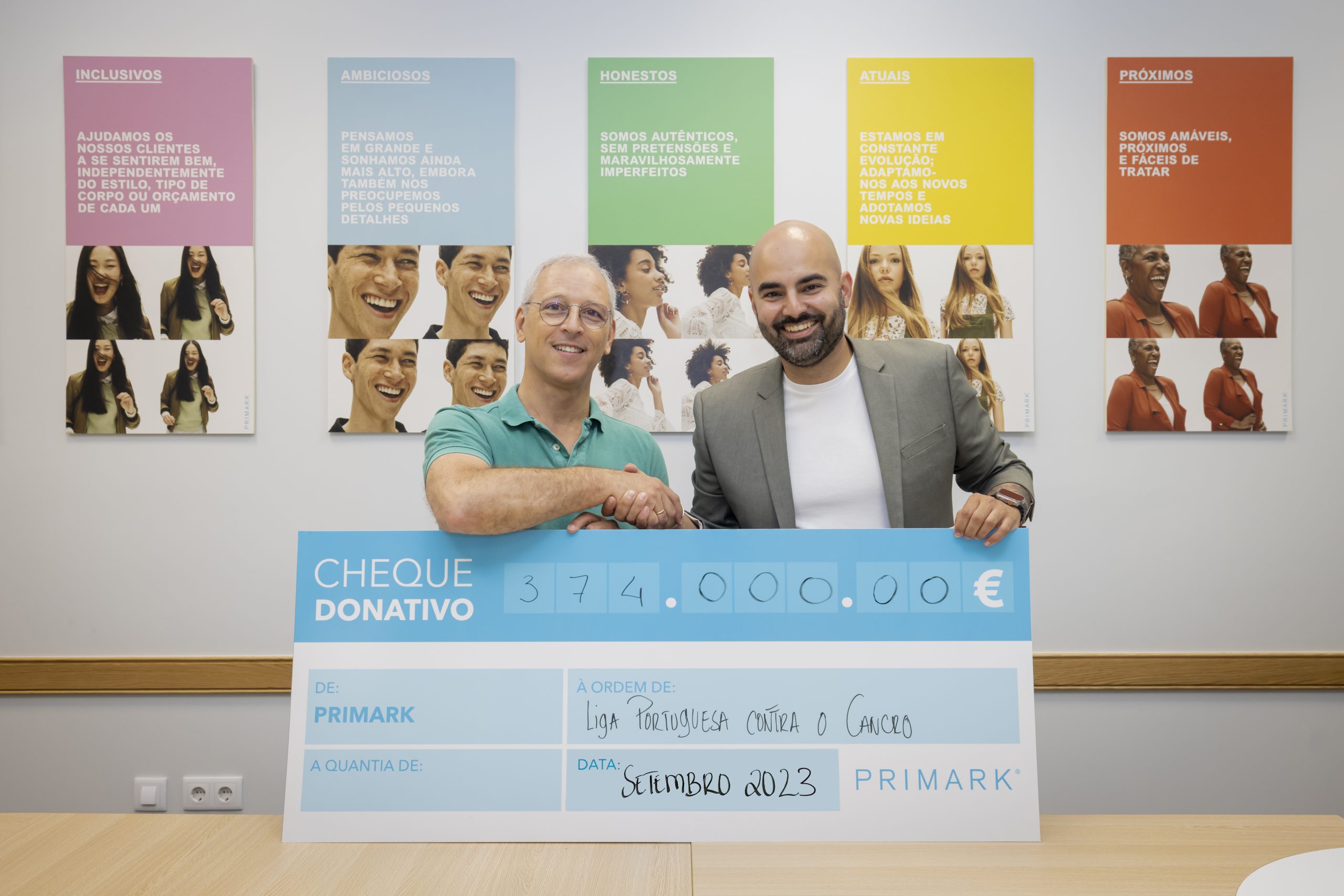Primark doa 374 mil euros para apoiar a Liga Portuguesa Contra o Cancro