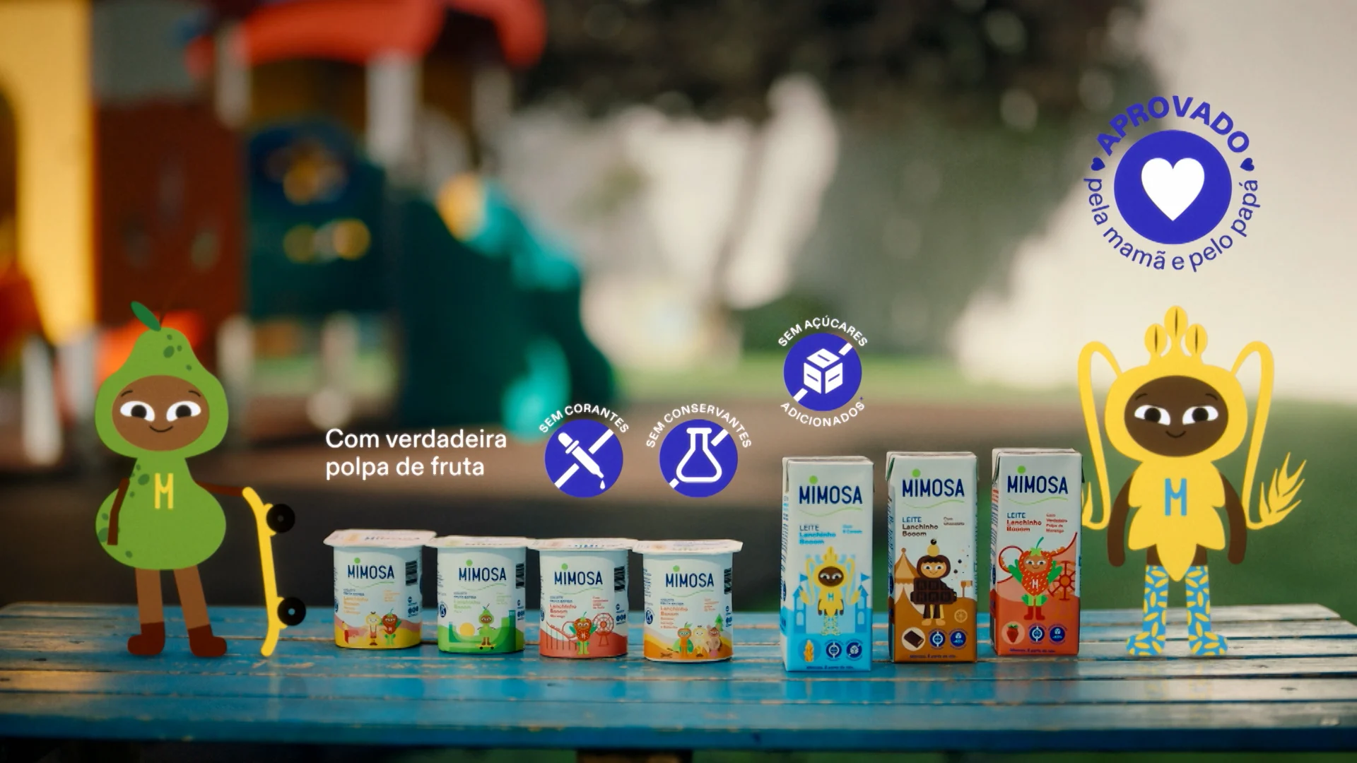 Mimosa Lanchinho Booom traz novos personagens para lanches saudáveis e variados