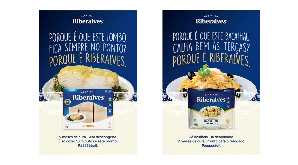 Campanha destaca conveniência na preparação do Bacalhau Pronto a Cozinhar da Riberalves