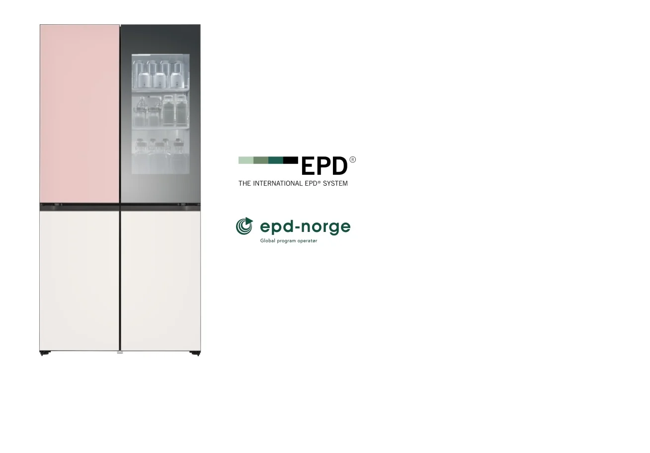 Frigorífico LG recebeu certificação internacional EPD