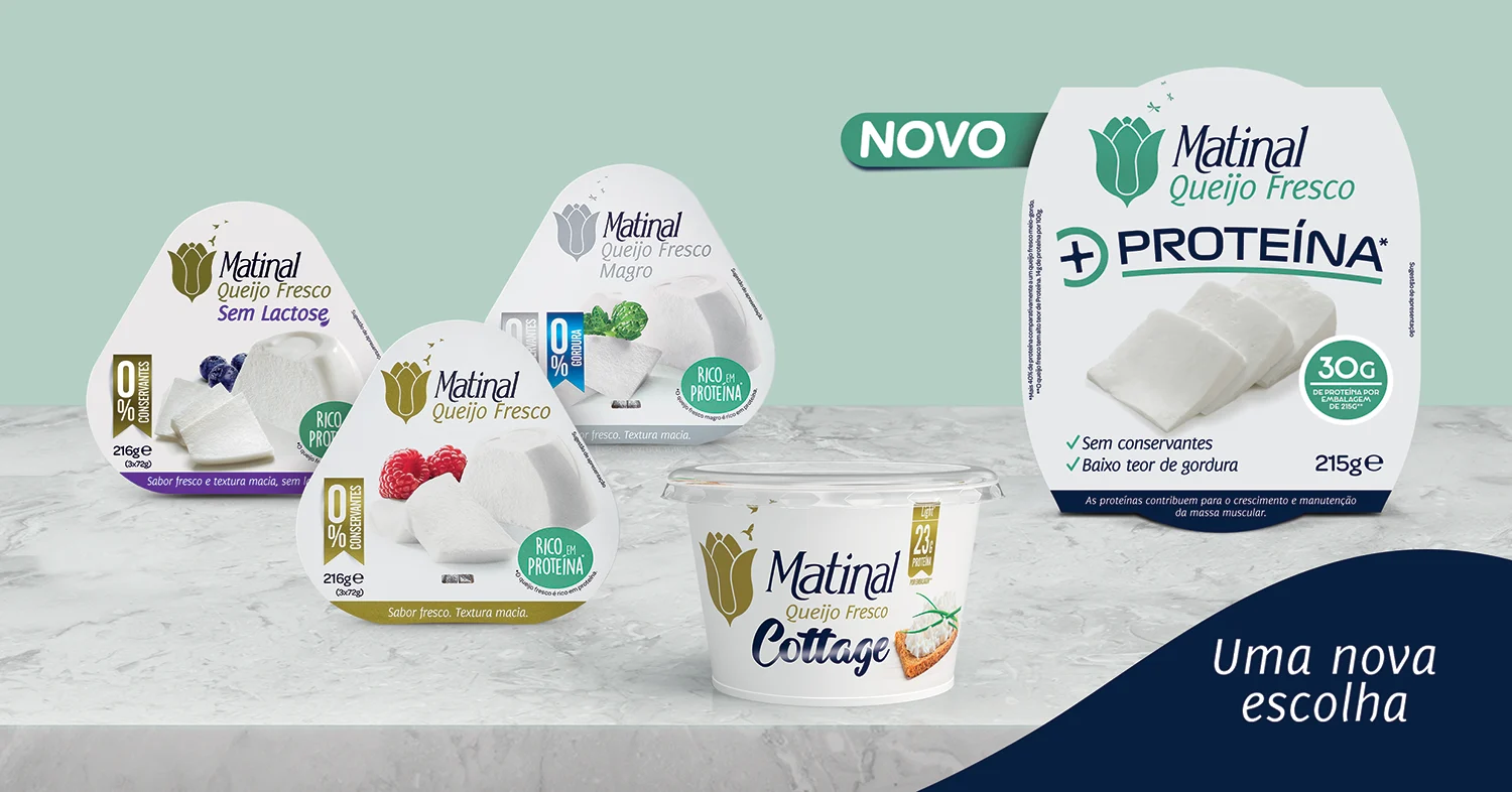 Matinal lança novo queijo fresco com mais 40% de proteína