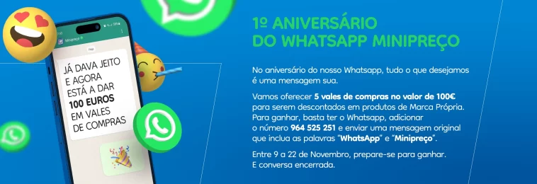 Aniversário WhatsApp Minipreço