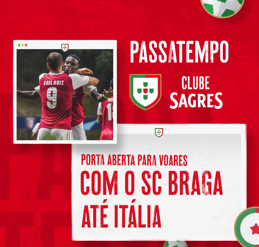 Cerveja Sagres oferece viagem até Itália para ver o SCC Napoli x SC Braga