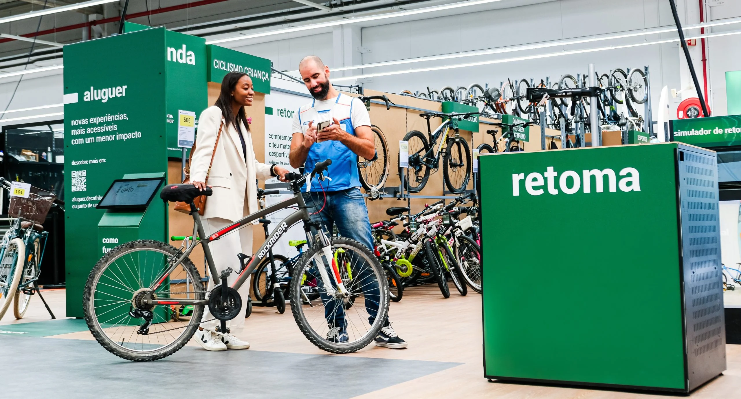Decathlon compra material e equipamento desportivo usado