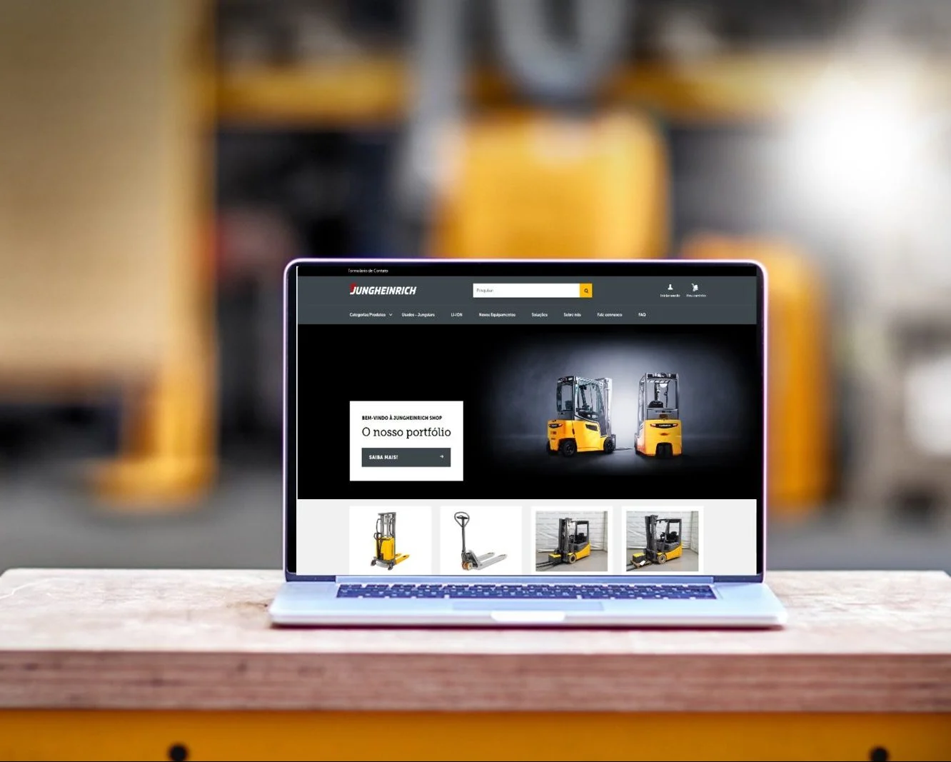 Jungheinrich Portugal lança nova loja online com foco nos equipamentos de movimentação de carga