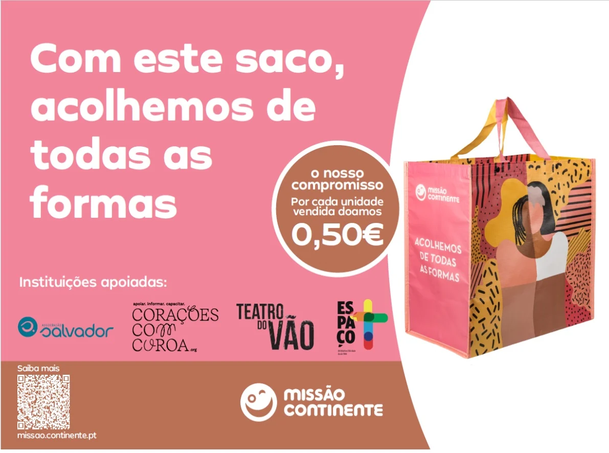 Continente lança novo saco solidário que apoia diversidade e inclusão