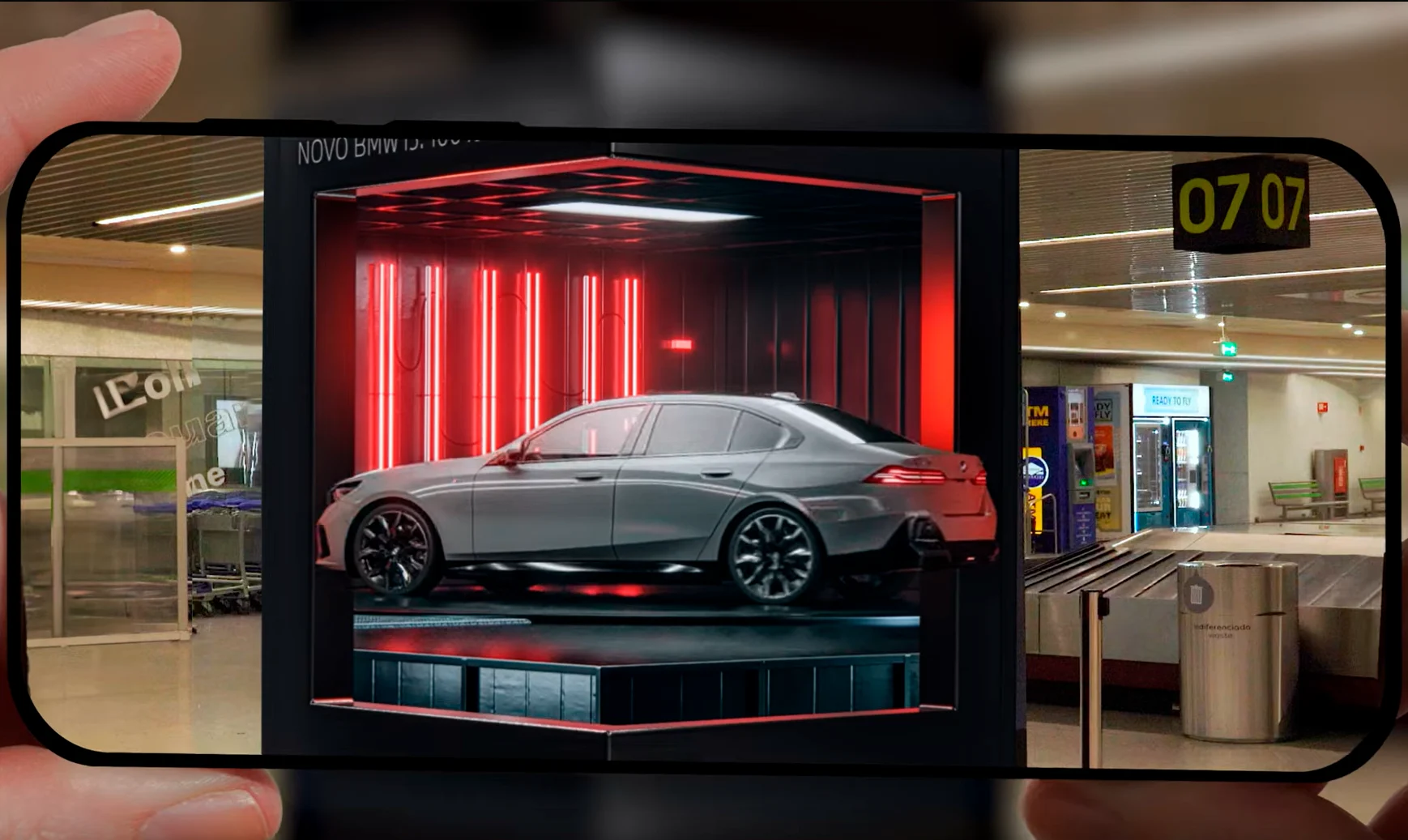 BMW inova com campanha 3D no Aeroporto de Lisboa