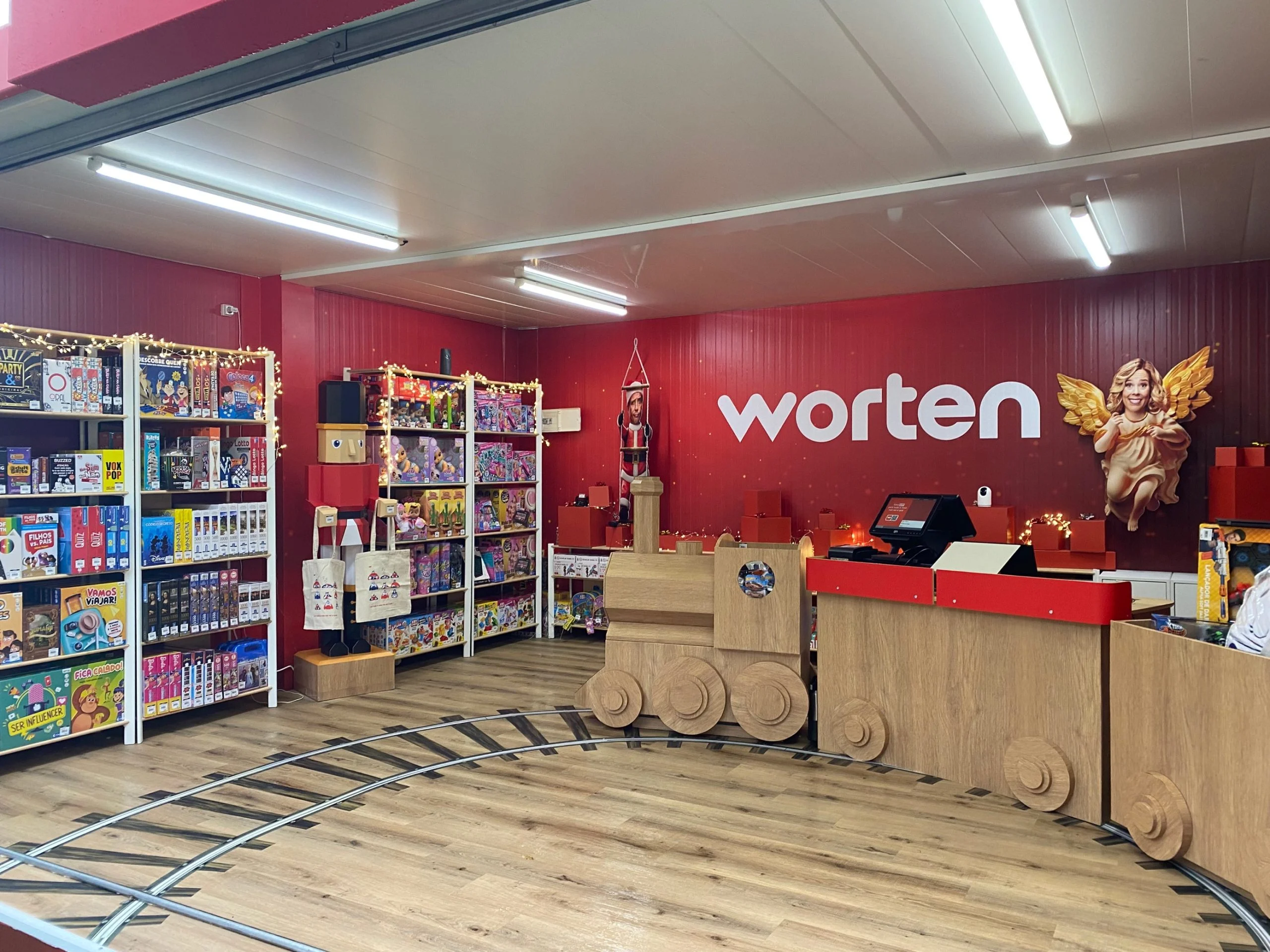Worten na Wonderland com loja de brinquedos