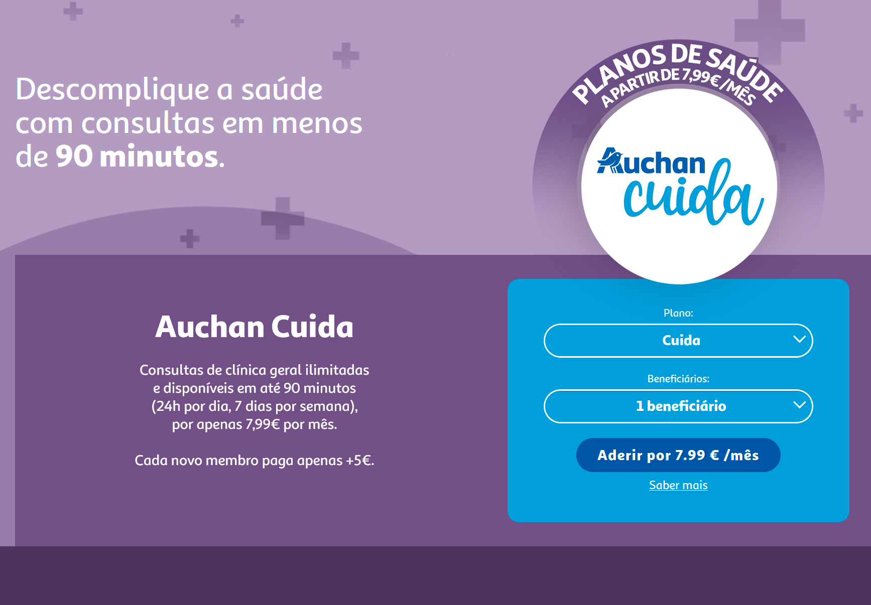 Auchan reforça posicionamento na área da saúde com nova solução Auchan Cuida