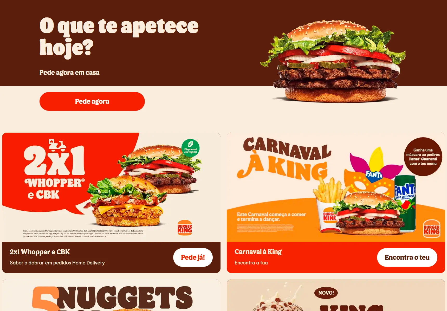 Burger King celebra 8 anos de home delivery com campanha Mais Vale Pedir