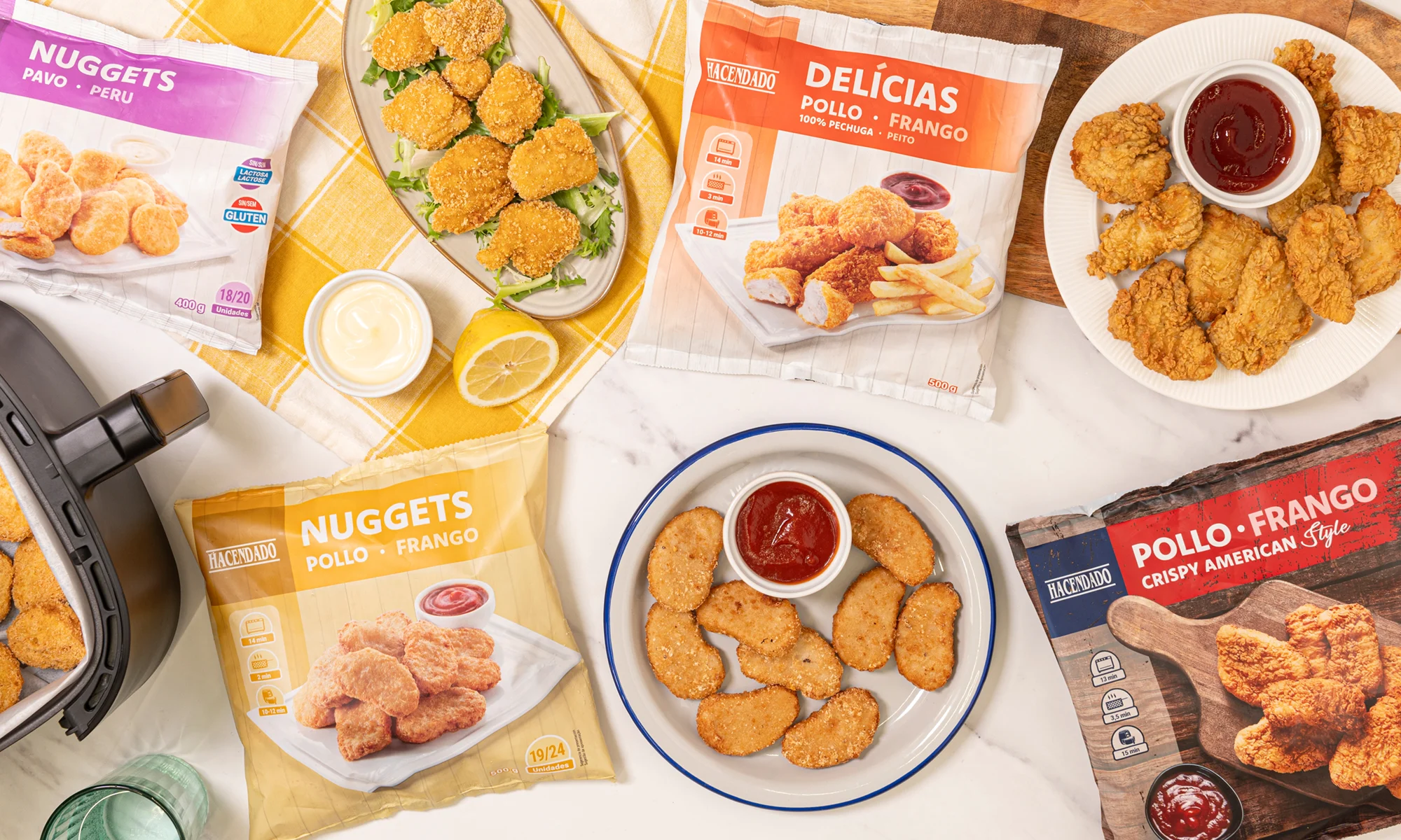 Mercadona aumenta oferta de produtos para cozinhar na air fryer