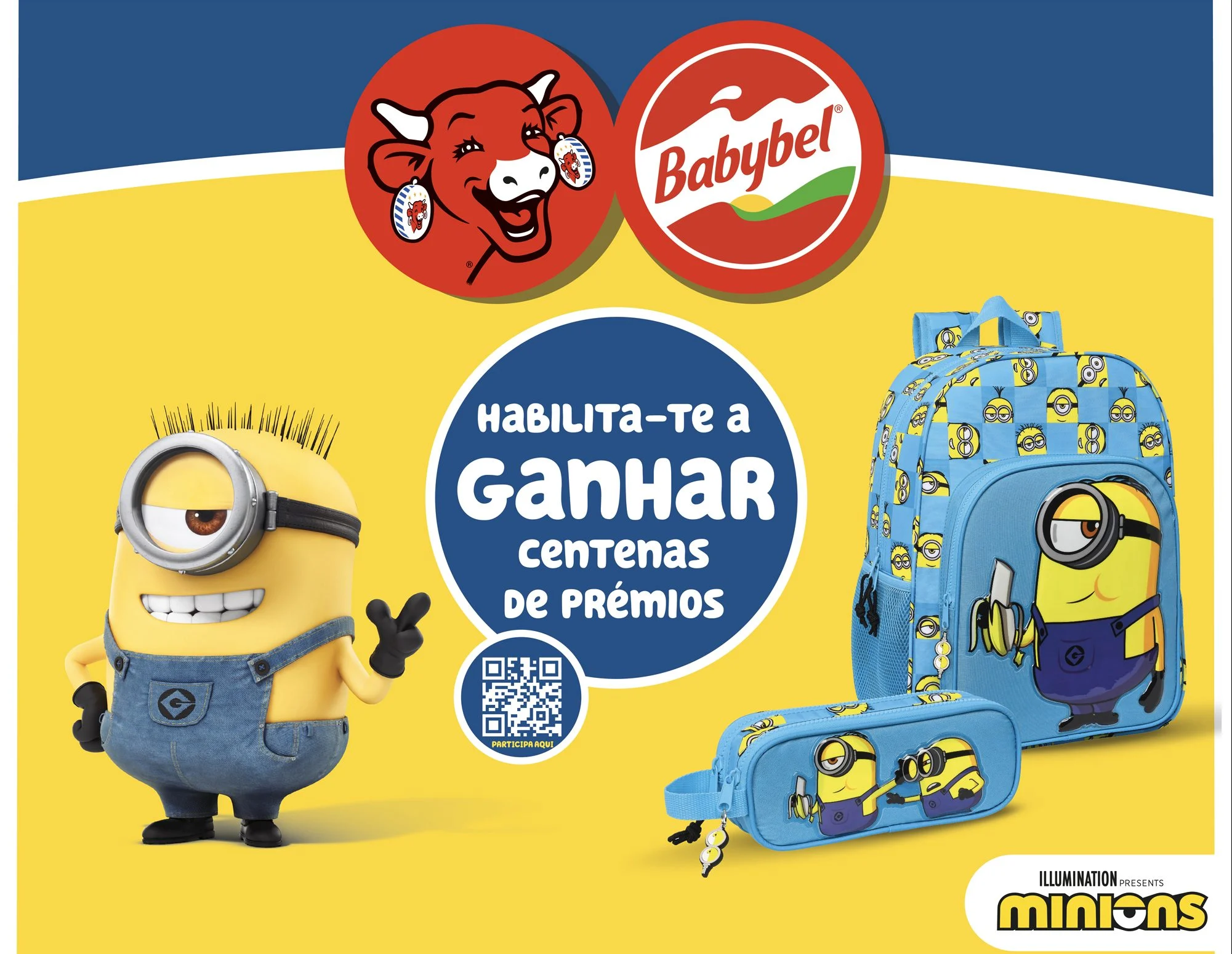 A Vaca que ri, Babybel e Minions juntam-se para lançar um passatempo