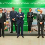 Juan Roig e membros do Comité de Direção da Mercadona após a Conferência de Imprensa 2023