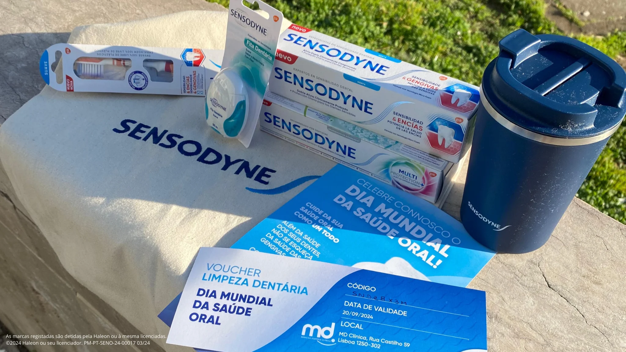Sensodyne distribui kits de saúde oral