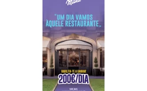 Milka oferece 200 euros por dia