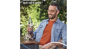 garrafa de vidro retornável Água de Luso