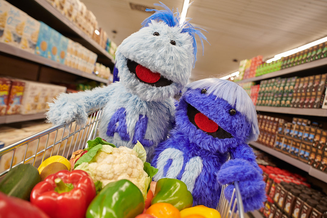AL e DI são as novas mascotes do Aldi