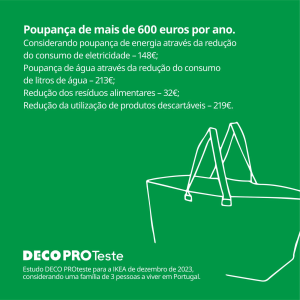 IKEA e DECO PROteste explicam como uma família portuguesa pode poupar mais de 600€ por ano 2