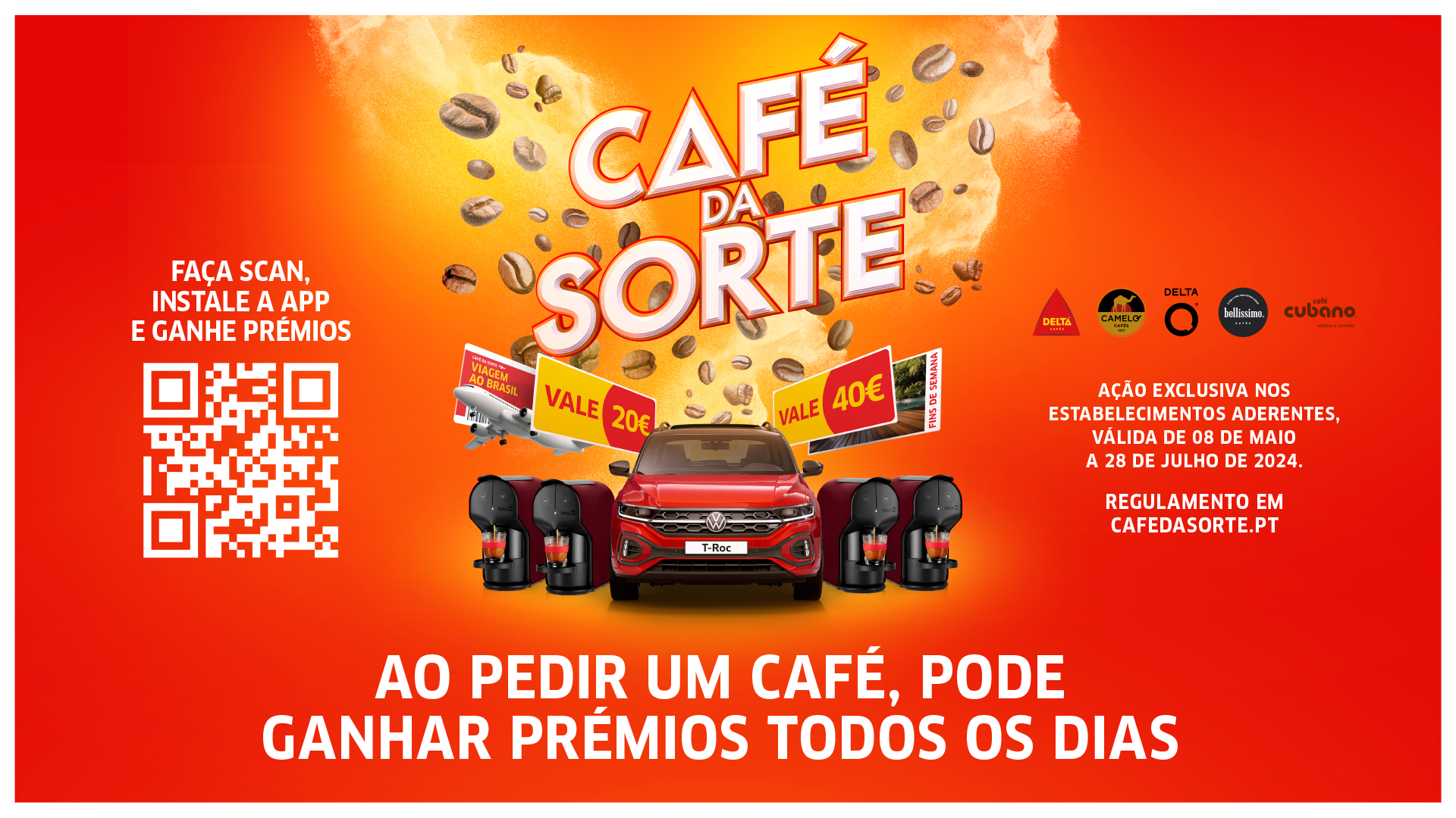 Café da Sorte da Delta Cafés vai oferecer mais de 6.000 prémios
