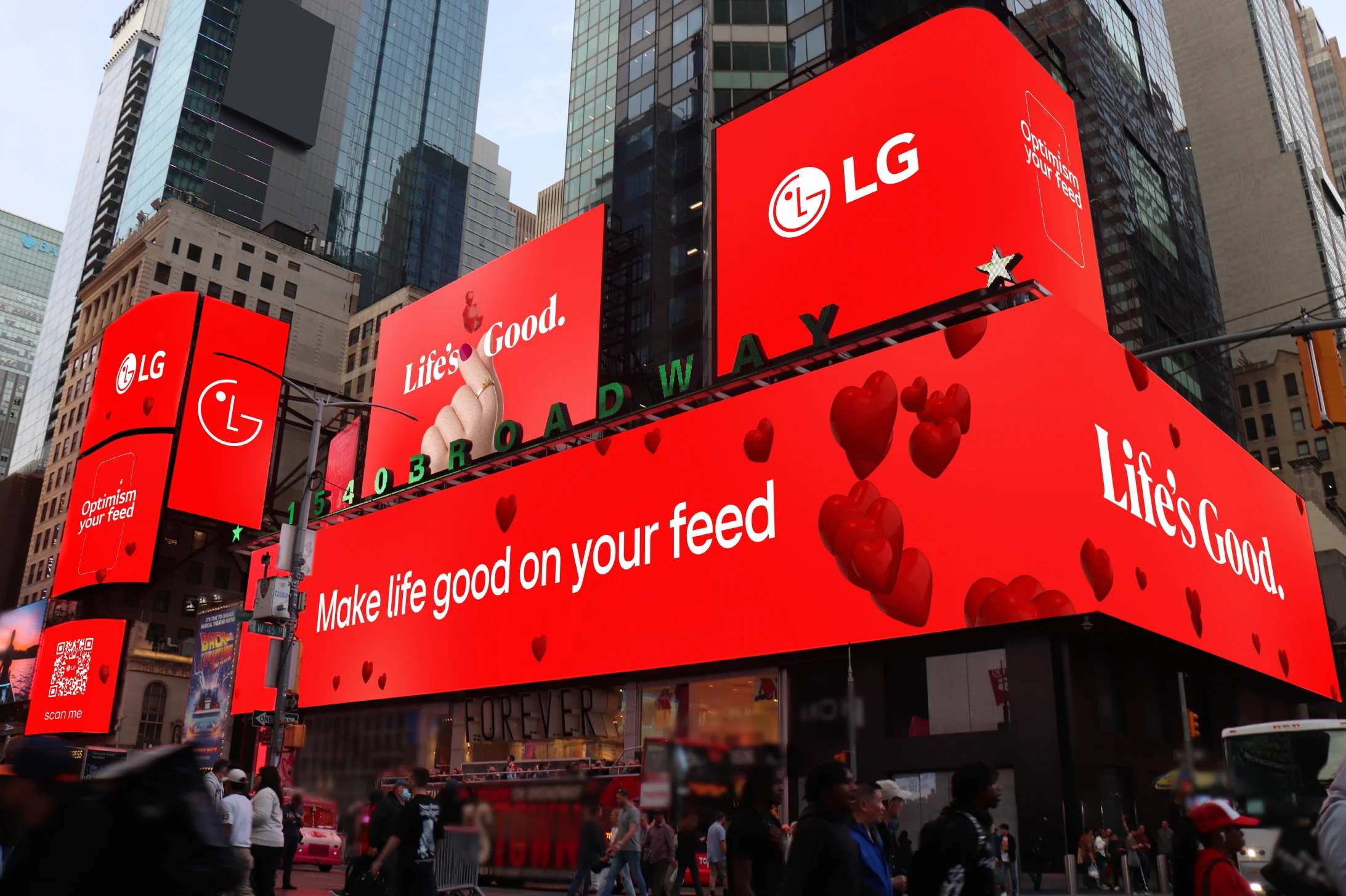 LG lança campanha global Optimism your feed