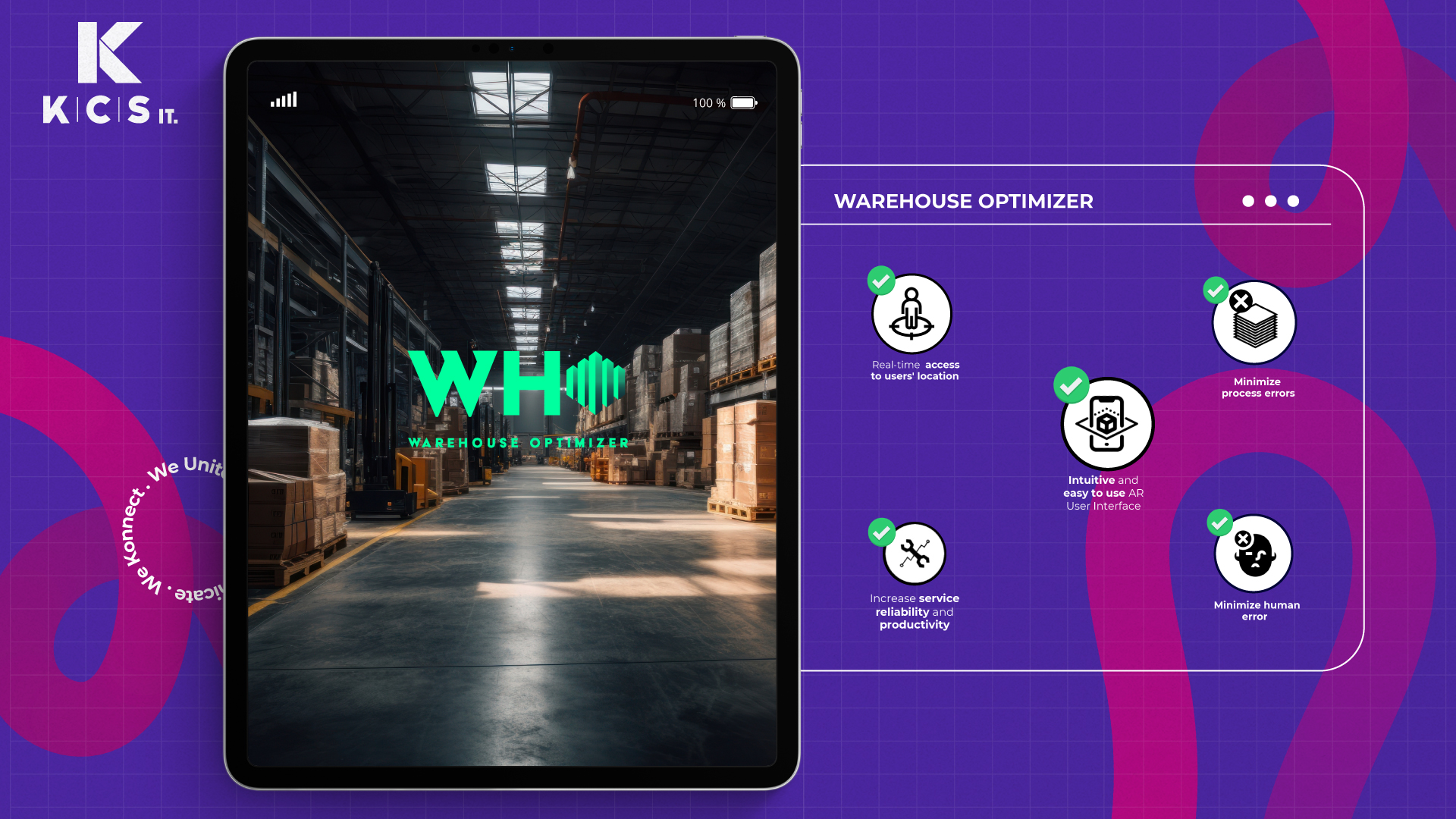 KCS IT desenvolve solução inovadora de Realidade Aumentada Warehouse Optimizer