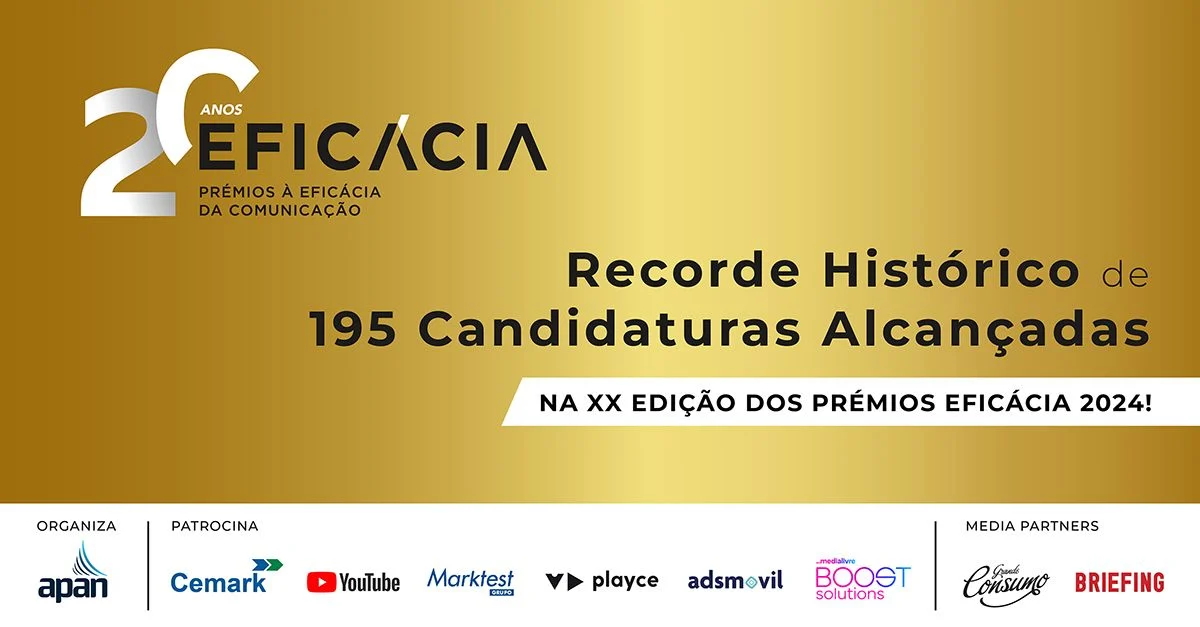 APAN regista 195 candidaturas na XX edição dos Prémios Eficácia 2024