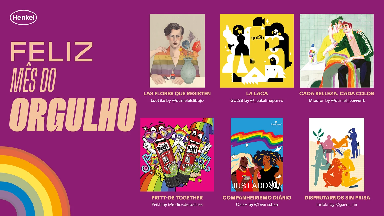 Henkel com reinterpretação de algumas das suas marcas pela comunidade LGBTQ+