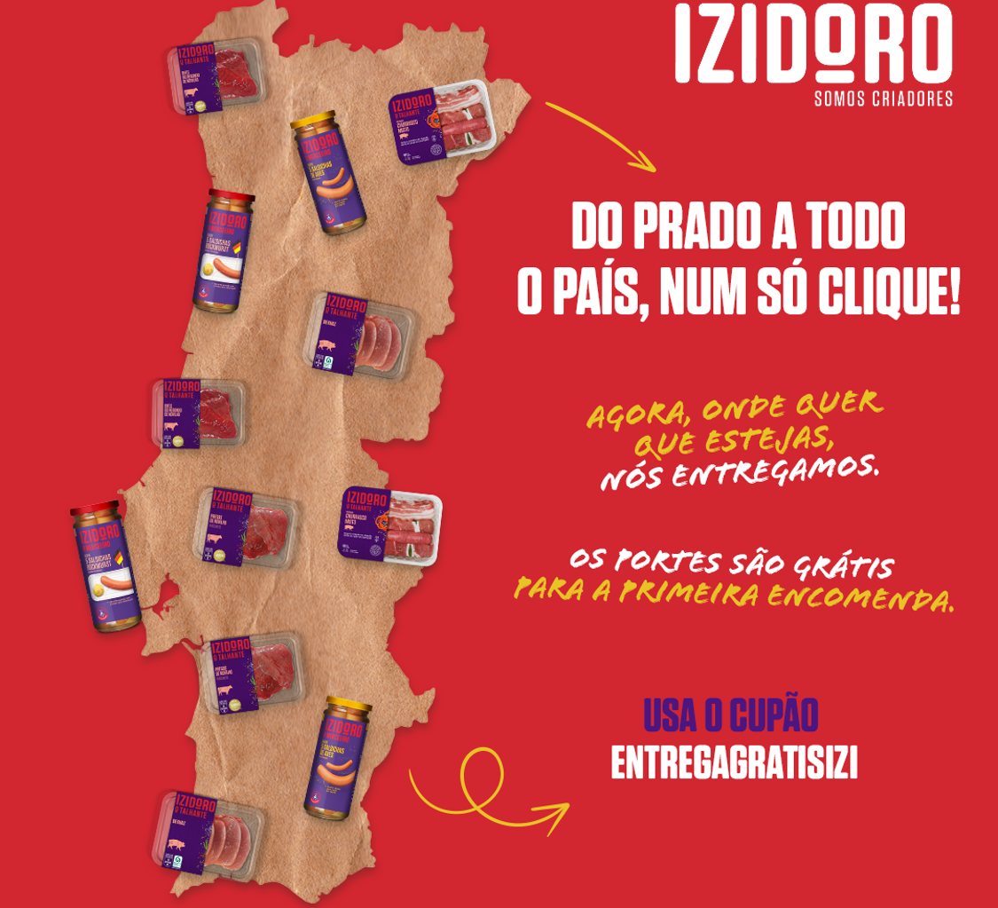 Izidoro expande entregas online para todo o território de Portugal continental