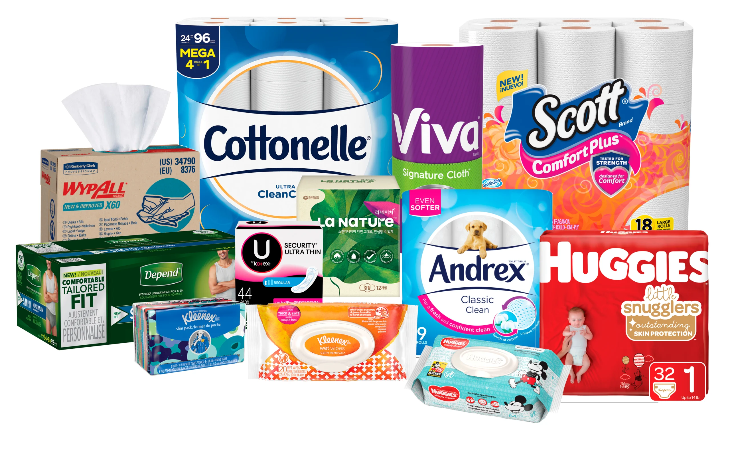 Receitas da Kimberly-Clark caem 2% no segundo trimestre do ano