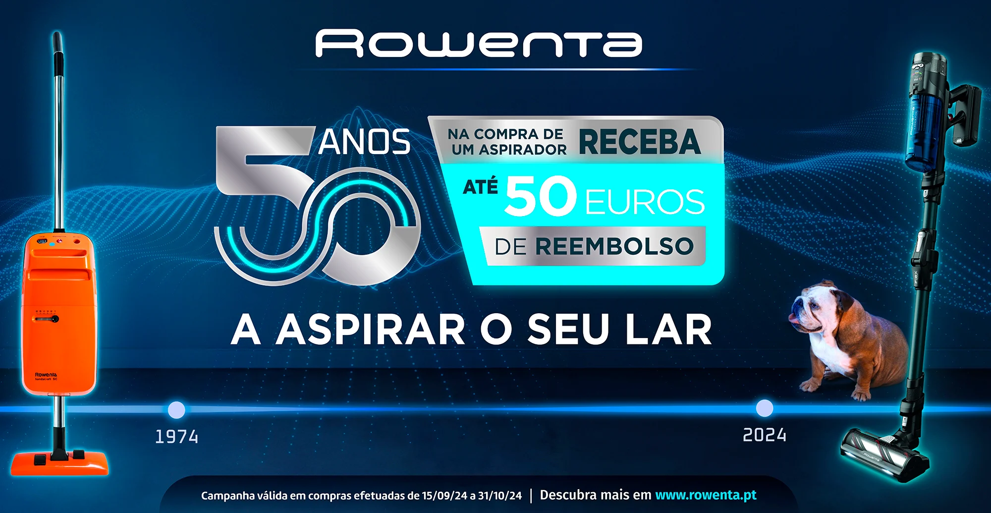 Rowenta celebra 50 anos do lançamento do primeiro aspirador