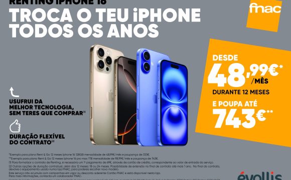 Serviço de renting da FNAC faz upgrade com o lançamento do novo iPhone 16
