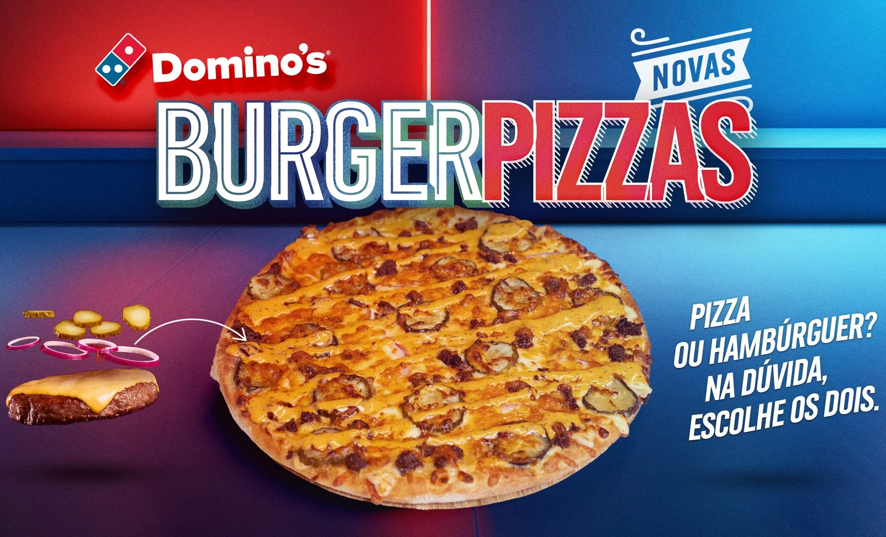 Domino’s utiliza Inteligência Artificial no filme de lançamento das novas Burgerpizzas