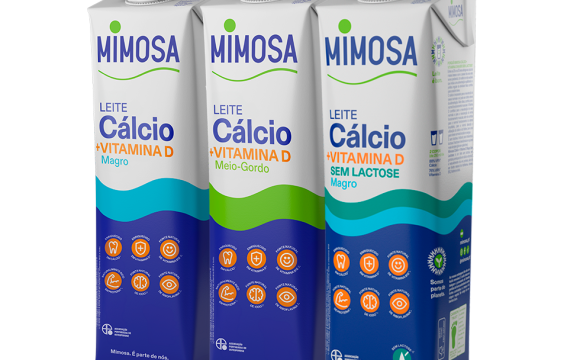 Mimosa lança novo leite Cálcio + Vitamina D sem lactose