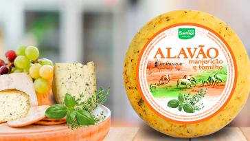 Queijos Santiago Alavão Manjericão e Tomilho