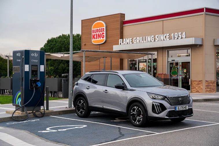 Burger King EDP carregamentos eléctricos
