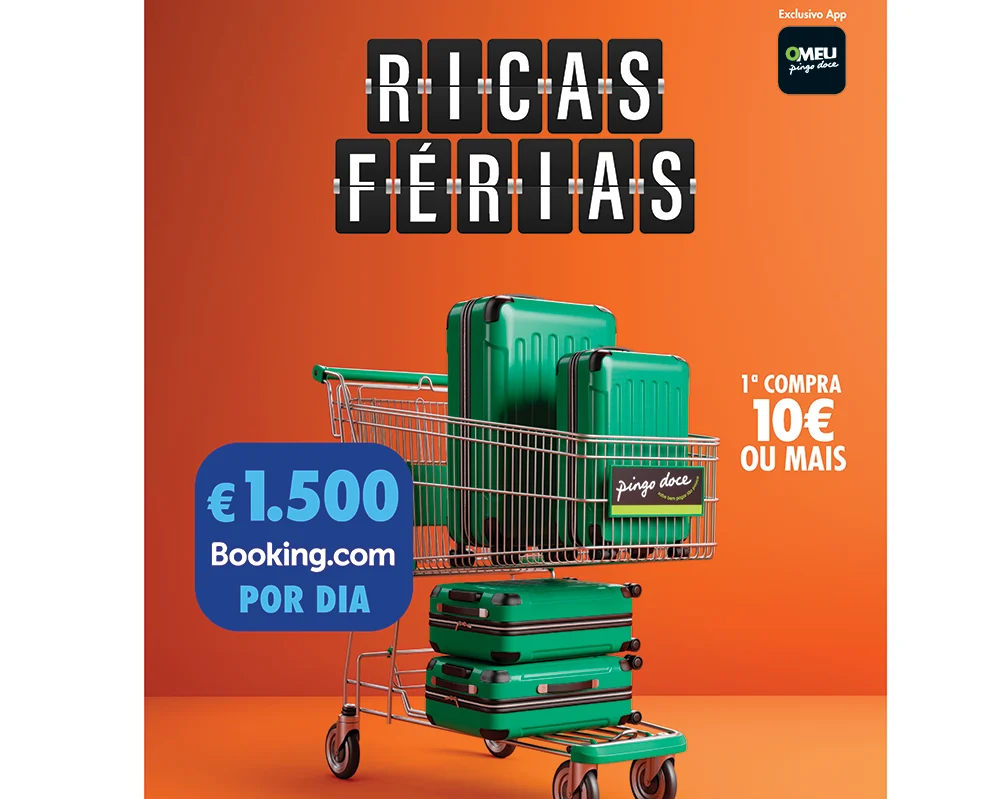 Concurso Ricas Férias do Pingo Doce dá 1.500 euros para usar em Booking.com