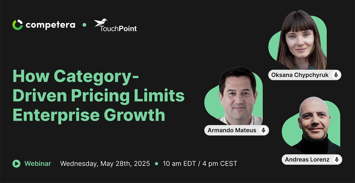 Webinar How Category-Driven Pricing Limits Enterprise Growth realiza-se a 28 de maio
