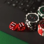 Dice, Chips, Online gambling image