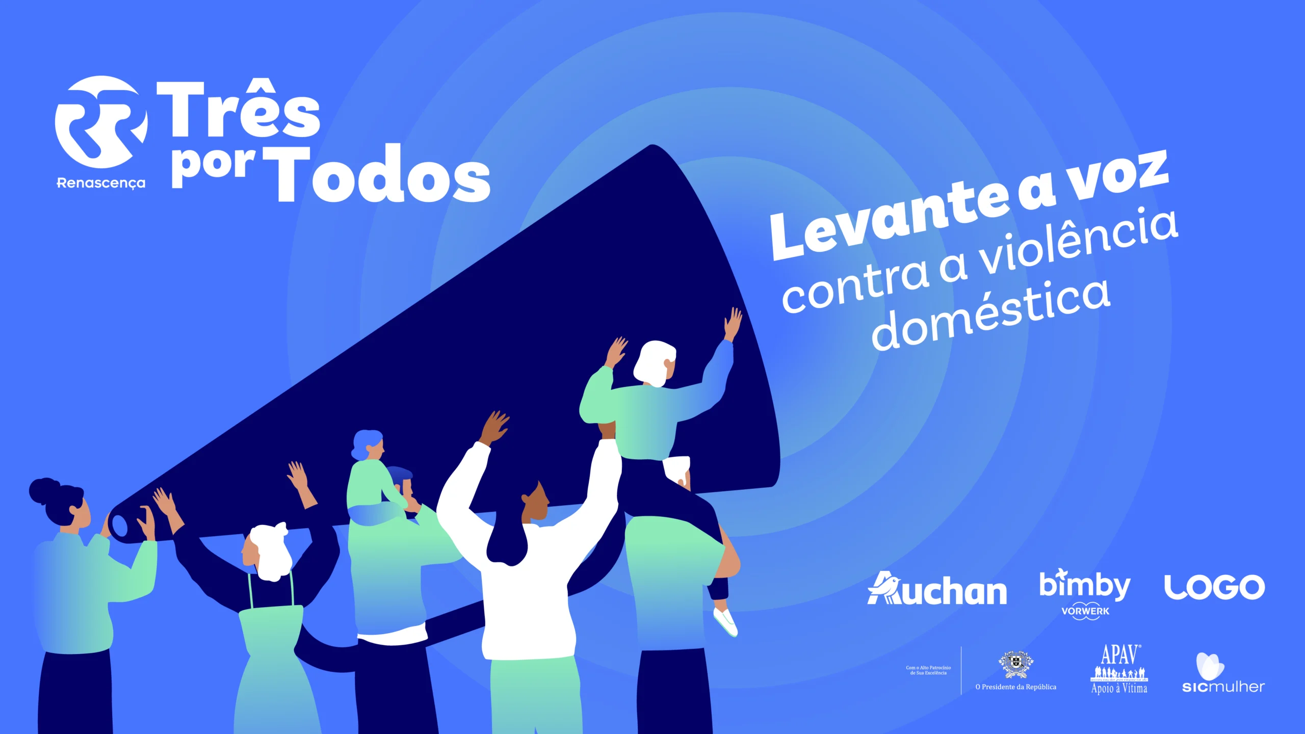Auchan associa-se à iniciativa Três por Todos para combater a violência doméstica em Portugal