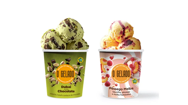O Gelado Pêssego Melga e Choco Dubai