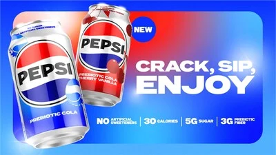 PepsiCo lança a primeira cola prebiótica na categoria tradicional