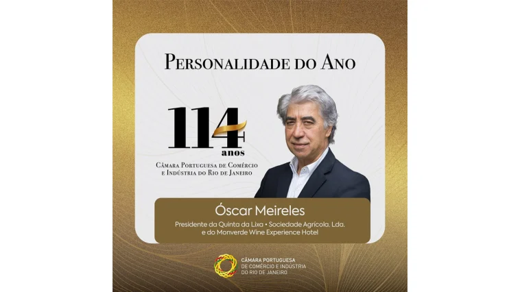 Óscar Meireles, Personalidade do Ano pela Câmara Portuguesa de Comércio e Indústria do Rio de Janeiro